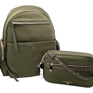 ‼️FINAL PRICE MK Prescott Nylon Backpack & Jet Set Charm East West Crossbody